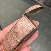 Antique Engraved Vesta Case &  Sovereign Coin Holder in 9 Carat Rose Gold, 1900