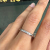 Bvlgari Diamond Five-Stone and Platinum Thin Wedding Band Ring