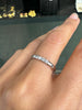 Bvlgari Diamond Five-Stone and Platinum Thin Wedding Band Ring