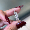 1.56 Carat Victorian Old Cut Diamond Three-Stone Platinum Engagement Ring