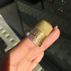 Antique Engraved Thimble in 9 Carat Rose and Yellow Gold, 1942