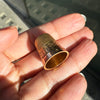 Antique Engraved Thimble in 9 Carat Rose and Yellow Gold, 1942