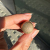 Antique Engraved Thimble in 9 Carat Rose and Yellow Gold, 1942