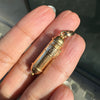 Scroll Mezuzah Charm in Polished 18 Carat Yellow Gold