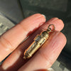 Scroll Mezuzah Charm in Polished 18 Carat Yellow Gold