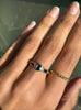 Sapphire and Diamond 18 Carat Yellow & White Gold Dress Ring