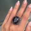 Pasquale Bruni 'Ghirlanda' Onyx, Black Spinel and Diamond 18K White Gold Ring