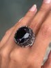 Pasquale Bruni 'Ghirlanda' Onyx, Black Spinel and Diamond 18K White Gold Ring