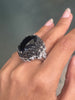 Pasquale Bruni 'Ghirlanda' Onyx, Black Spinel and Diamond 18K White Gold Ring