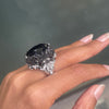 Pasquale Bruni 'Ghirlanda' Onyx, Black Spinel and Diamond 18K White Gold Ring