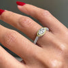 0.60 Carat Marquise Diamond Platinum & Rose Gold Halo Engagement Ring