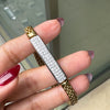 FOPE Diamond 18 Carat White and Yellow Gold Woven Link Bracelet