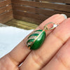 Vintage Guilloché Green Enamel and 14 Carat Yellow Gold Egg Charm