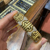 Diamond and 18 Carat Yellow Gold Statement Flexible Bangle Bracelet