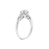 1.25 Carat Old Mine Cut Diamond Platinum Engagement Ring