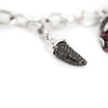 Theo Fennell Skull and Horn Charm Ruby and Diamond 18 Carat Gold Bracelet