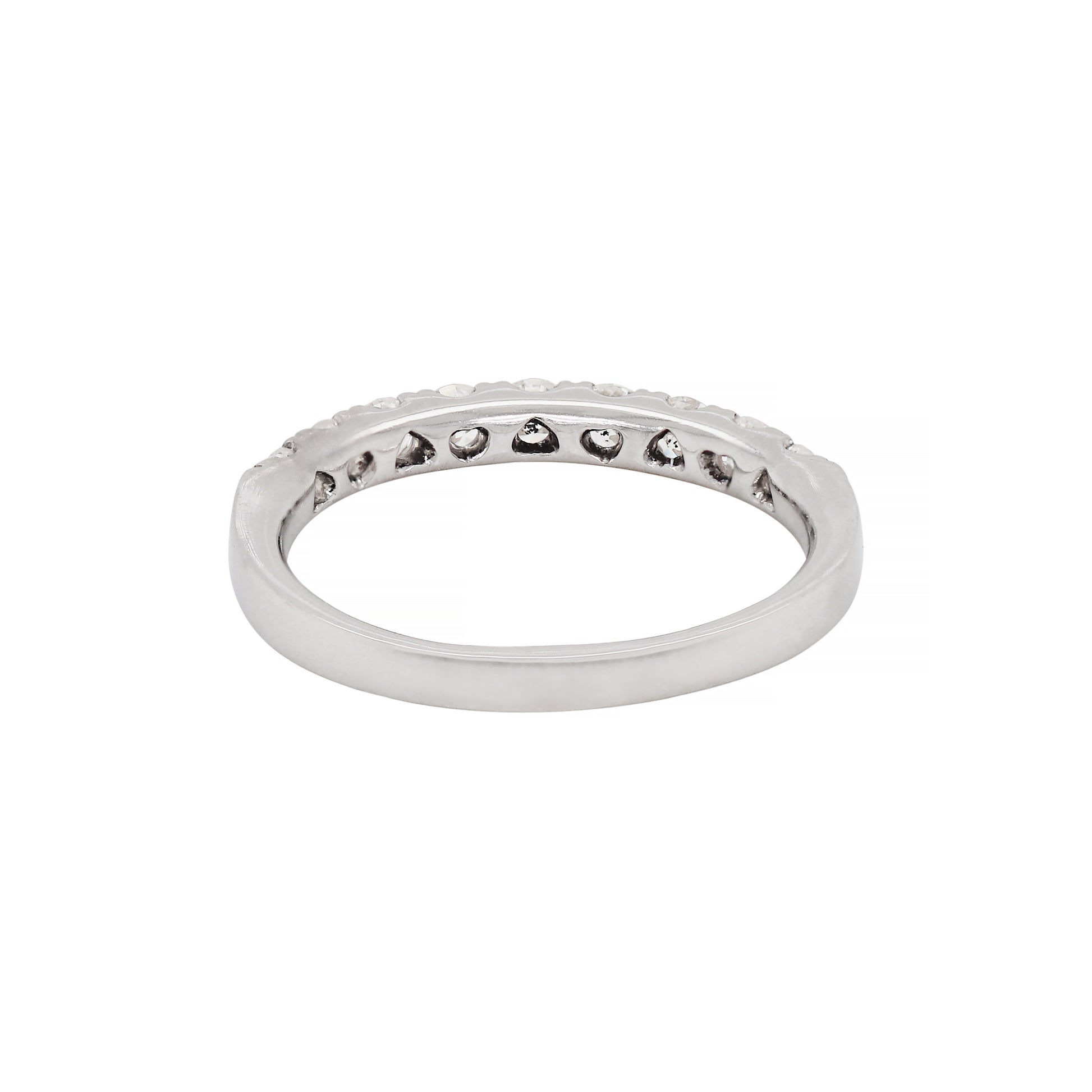 Mappin & Webb Diamond Half Eternity Platinum Ring - Tobi Gem Setting