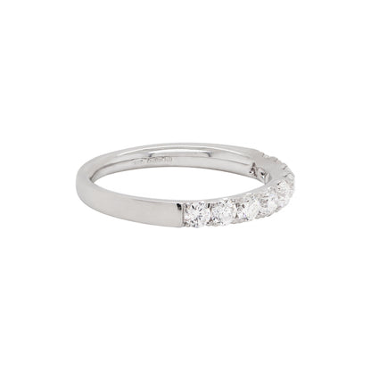 Mappin & Webb Diamond Half Eternity Platinum Ring - Tobi Gem Setting