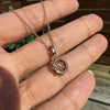 Diamond 14 Carat Rose Gold Open Work Star Pendant Necklace