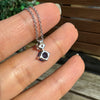 Blue Sapphire and Diamond 18 Carat White Gold Pendant Necklace