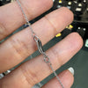 Blue Sapphire and Diamond 18 Carat White Gold Pendant Necklace
