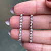 Diamond 18 Carat White Gold Linear Drop Earrings