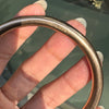 Antique Plain Hollow Bangle Bracelet in 15 Carat Rose Gold, London, 1920