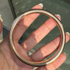 Antique Plain Hollow Bangle Bracelet in 15 Carat Rose Gold, London, 1920