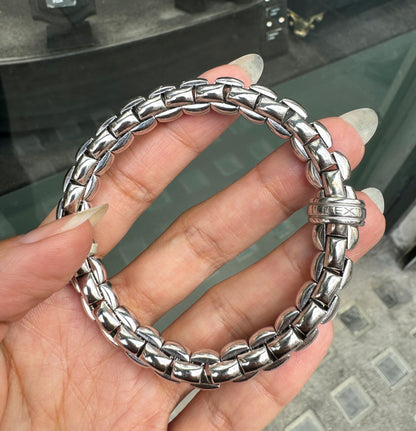 FOPE Eka Flex'it 18 Carat White Gold Mesh Bracelet
