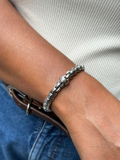 FOPE Eka Flex'it 18 Carat White Gold Mesh Bracelet