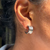 Bvlgari B.zero1 18 Carat White Gold Small Hoop Earrings
