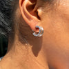 Bvlgari B.zero1 18 Carat White Gold Small Hoop Earrings