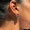 Bvlgari B.zero1 18 Carat White Gold Small Hoop Earrings