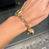 Tiffany & Co. 18 Carat Yellow Gold Chain Diamond Charm Bracelet