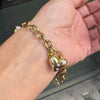 Tiffany & Co. 18 Carat Yellow Gold Chain Diamond Charm Bracelet