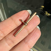 Late Victorian 15 Carat Rose Gold Antique T-bar Pendant, Circa 1900