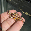 Antique Seed Pearl and 15 Carat Yellow Gold Flower Vine Brooch