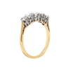 Vintage Five-Stone Diamond Platinum and 18 Carat Yellow Gold Ring
