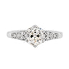 1.25 Carat Old Mine Cut Diamond Platinum Engagement Ring