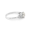 1.25 Carat Old Mine Cut Diamond Platinum Engagement Ring