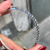 Diamond 18 Carat White Gold Bangle Bracelet