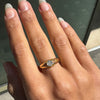 Antique Old Mine Cut Diamond & 18K Yellow Gold Solitaire Gents Ring, London 1904