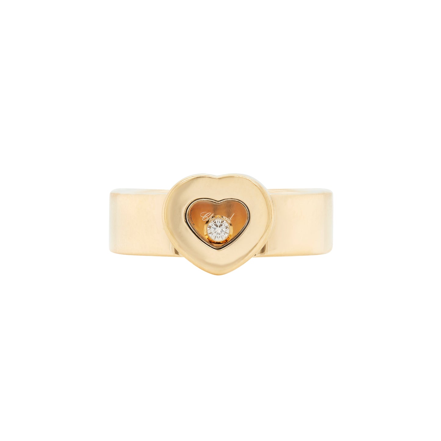 Chopard Happy Diamond Icons Heart 18 Carat Yellow Gold Dress Ring