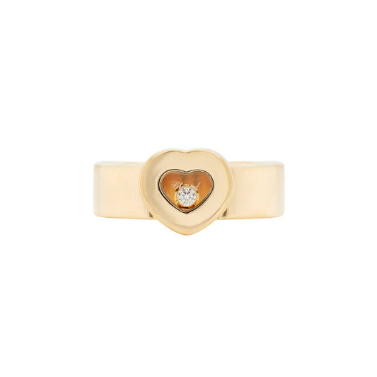 Chopard Happy Diamond Icons Heart 18 Carat Yellow Gold Dress Ring