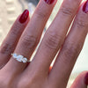0.53ct E VS2 Diamond Three-Stone Platinum Engagement Ring