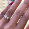 0.53ct E VS2 Diamond Three-Stone Platinum Engagement Ring