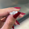 0.53ct E VS2 Diamond Three-Stone Platinum Engagement Ring