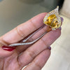Diamond 18 Carat White and Yellow Gold Calla Lily Brooch