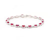 Ruby and Diamond 18 Carat White Gold Bracelet