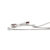 Abstract Garnet and Diamond Platinum Pendant and Chain